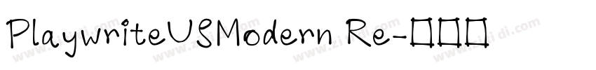 PlaywriteUSModern Re字体转换